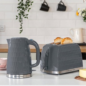 Honeycomb Kettle 1.7L Grey