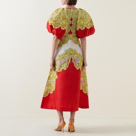 Sierra Baroque Print Dress