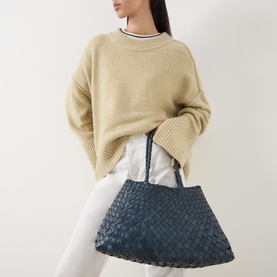 Santa Croce Woven Leather Tote Bag