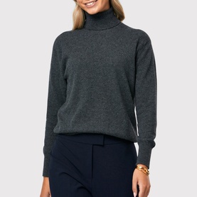 Theresa Cashmere Polo Neck Sweater