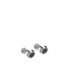 Simony Round Engraved Logo Cufflinks