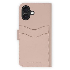 Pink Leather Folio iPhone 16 Plus