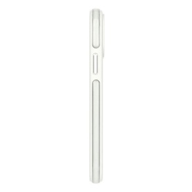 Ideal of Sweden iPhone 16 Pro Max Bumper Case in white, side profile view showing slim raised edges and button cutouts