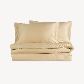 400 Thread Count Sateen Duvet Set Gold