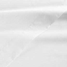 200 Thread Count Organic Percale Flat Sheet White