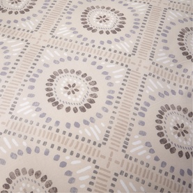 Christys 180 Thread Count Amara Duvet Set Multi, 100% cotton with printed geometric circle and dot pattern in neutral tones