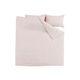 200 Thread Count Organic Percale Duvet Set Powder Pink