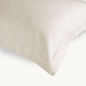 400 Thread Count Sateen Oxford Pillowcase Pair Ivory