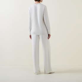 Draped-Front Blouse