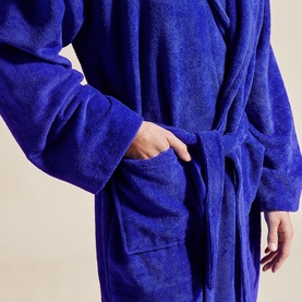 Cosy Robe Blue Velvet