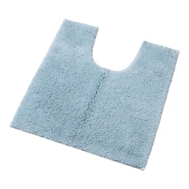 Deep Pile Pedestal Mat Soft Chambray
