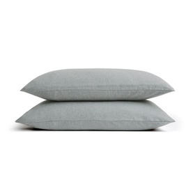 Flannel Marl Pillowcase, Set of Two