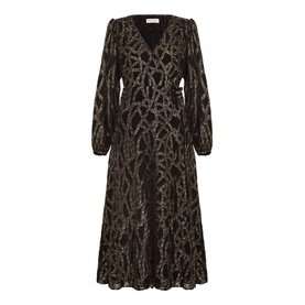 Jazminda Abstract Print Wrap Dress