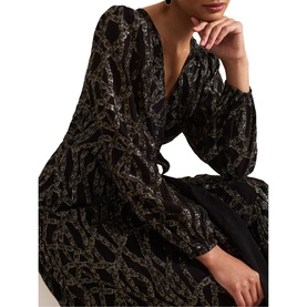 Jazminda Abstract Print Wrap Dress
