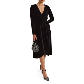 Julia Velvet Wrap Dress