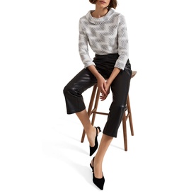 Mya Faux Leather Cropped Trousers