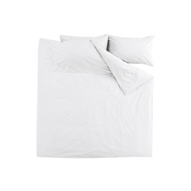 200 Thread Count Organic Percale Duvet Set White