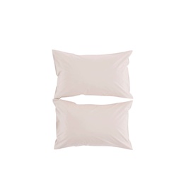 200 Thread Count Organic Percale Pillowcase Pair Powder Pink