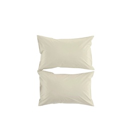 200 Thread Count Organic Percale Pillowcase Pair Hazelnut