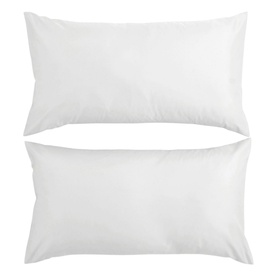 400 Thread Count Sateen King Pillowcase Pair White