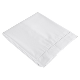 500 Thread Count Hygro Flat Sheet White