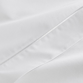 500 Thread Count Hygro Flat Sheet White