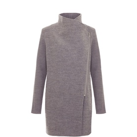 Byanca Zip Knitted Coat