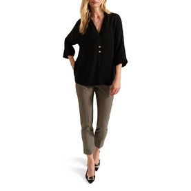 Cynthia Button-Detail Blouse