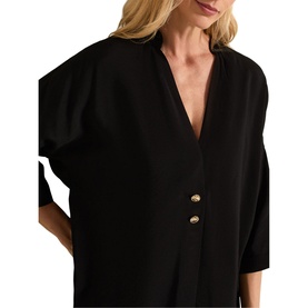 Cynthia Button-Detail Blouse
