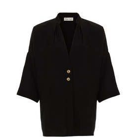 Cynthia Button-Detail Blouse