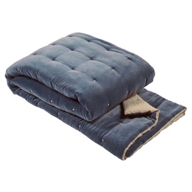 Jaipur Velvet Filled Throw Ink