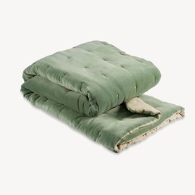 Jaipur Velvet Filled Throw Jade