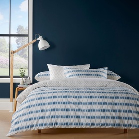 Kasuri Duvet Set Blue