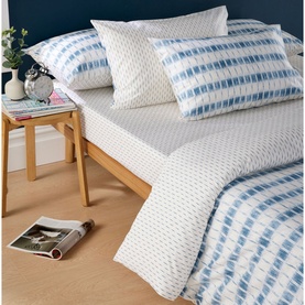 Kasuri Duvet Set Blue