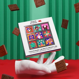 Christmas Chocolate Squares Box of 9