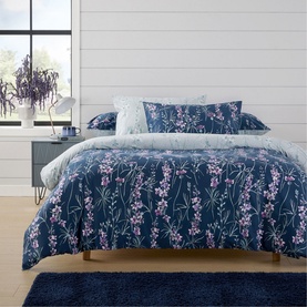Leila Duvet Set Navy