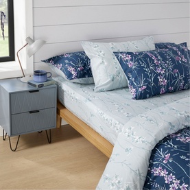 Leila Duvet Set Navy