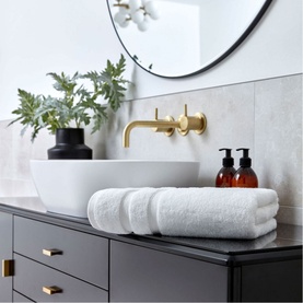 Signum Combed Cotton Towel White