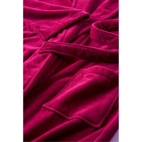 Supreme Velour Bathrobe Raspberry