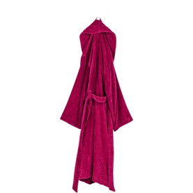 Supreme Velour Bathrobe Raspberry