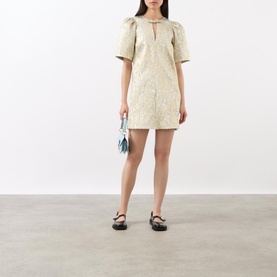 Metallic Mini Shift Dress