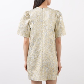 Metallic Mini Shift Dress