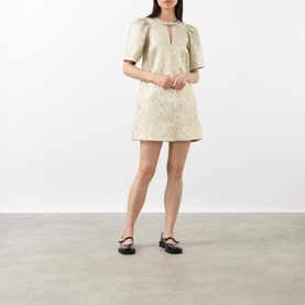 Metallic Mini Shift Dress