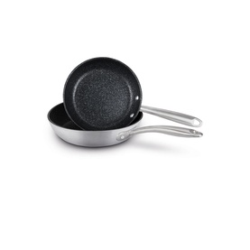 Stainless Steel Induction 2-Piece Frying Pan Set