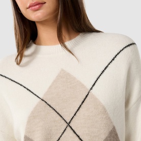 Emma Argyle Knit Sweater