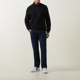 Artist Stripe Half-Zip Sweater
