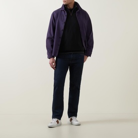 Artist Stripe Half-Zip Sweater