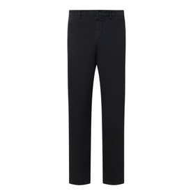 Embroidered Logo Slim-Leg Chinos