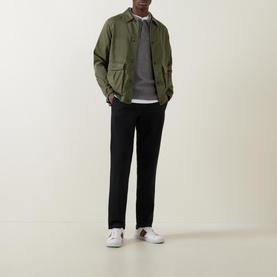 Embroidered Logo Slim-Leg Chinos