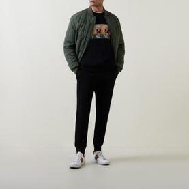 Zebra Badge Logo Drawstring Sweatpants